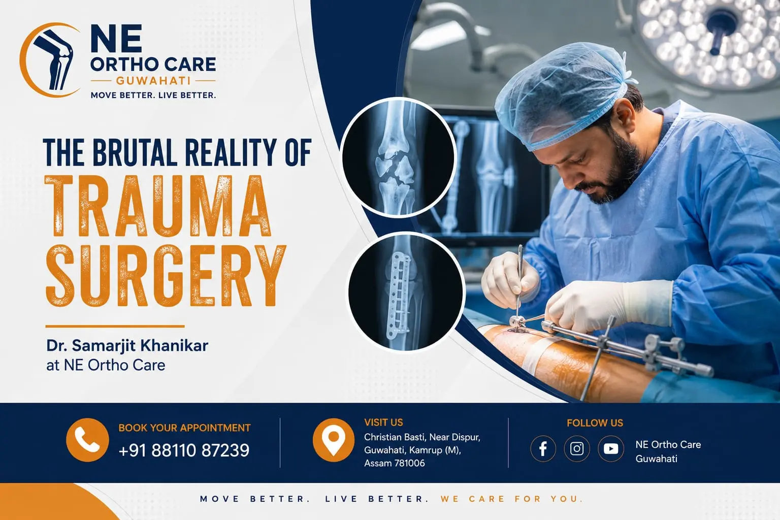 Dr. Samarjit Khanikar at NE Ortho Care Trauma Surgery